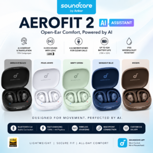 Soundcore AeroFit 2 AI Assistant Open-Ear Earbuds