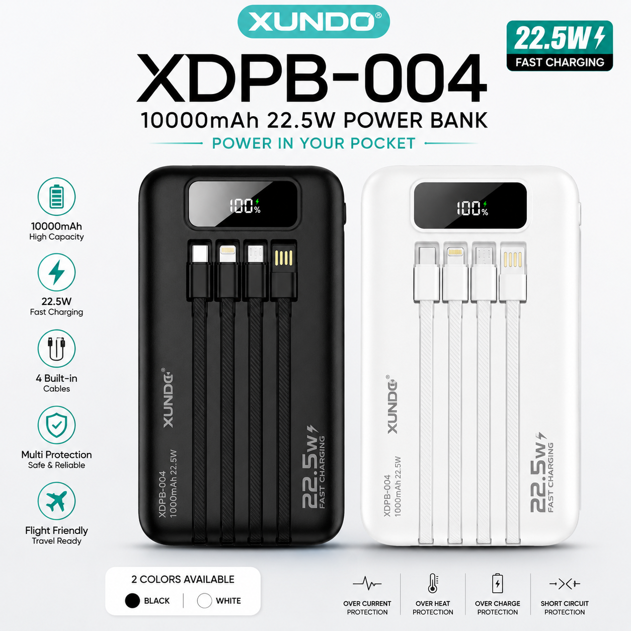 Xundo XDPB-004 10000mAh 22.5W Power Bank