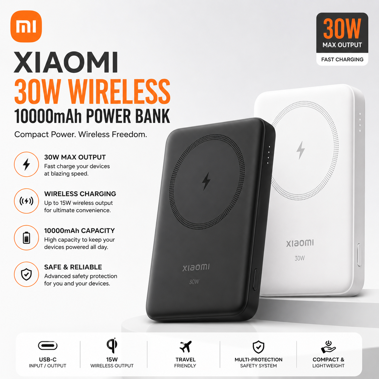 Xiaomi 30W Wireless 10000mAh Power Bank