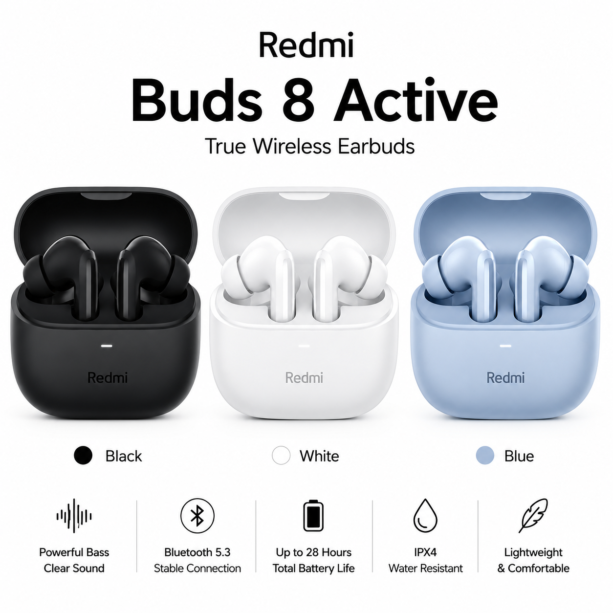 Redmi Buds 8 Active True Wireless Earbuds