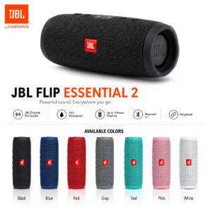 JBL Flip Essential 2 Portable Bluetooth Speaker | IPX7 Waterproof | 10 Hours Playtime