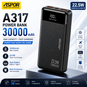 Aspor A317 30000mAh 22.5W Power Bank