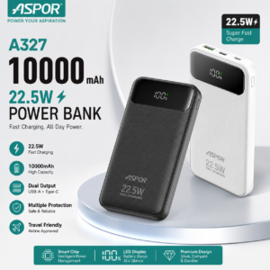 Aspor A327 10000mAh 22.5W Power Bank